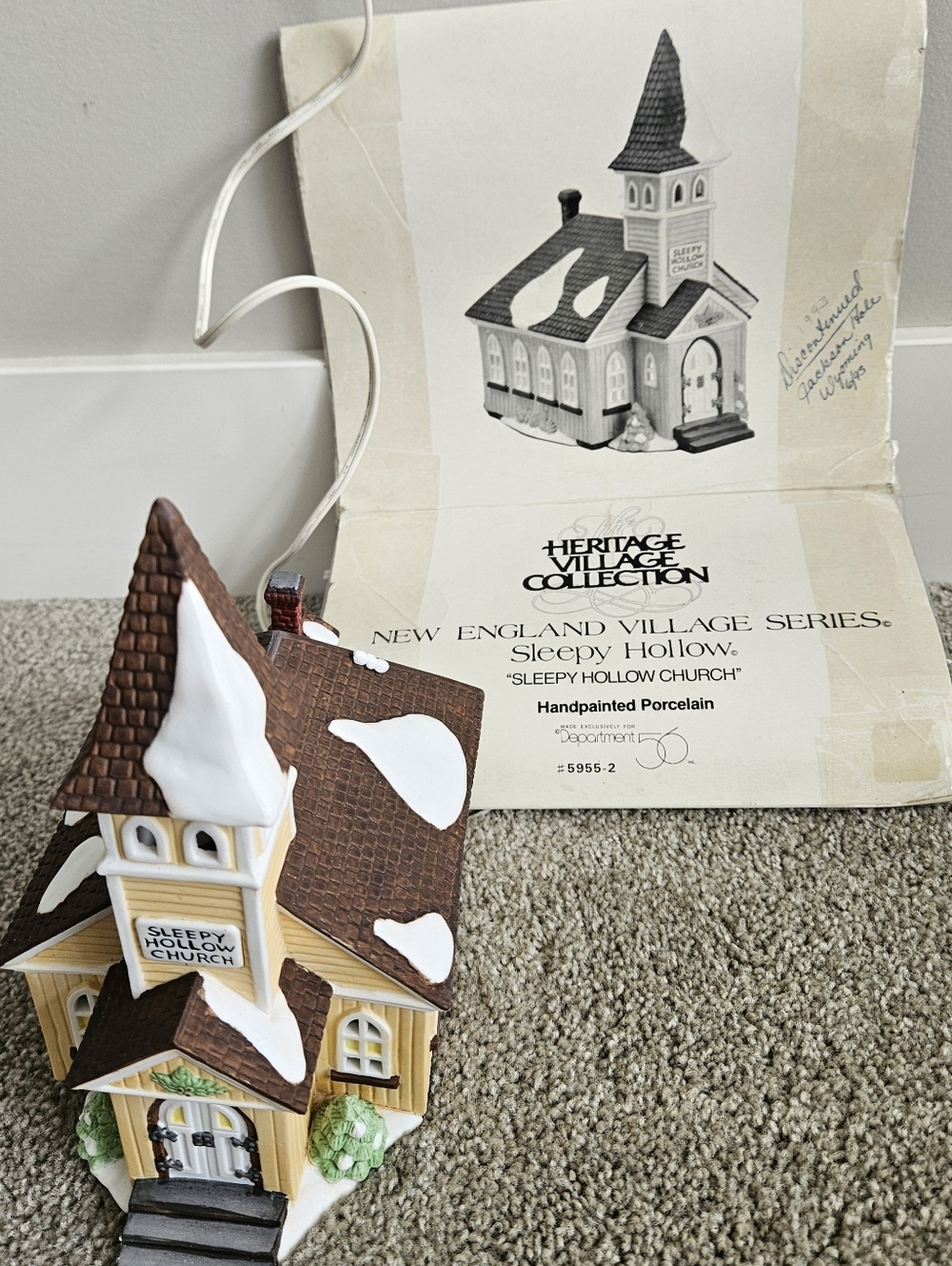 NEW Vtg.Dept 56 Sleepy Hallow Church/New England Village Series. 1990-1993.